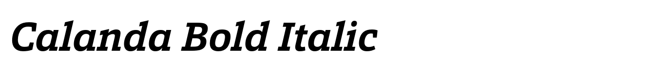 Calanda Bold Italic image
